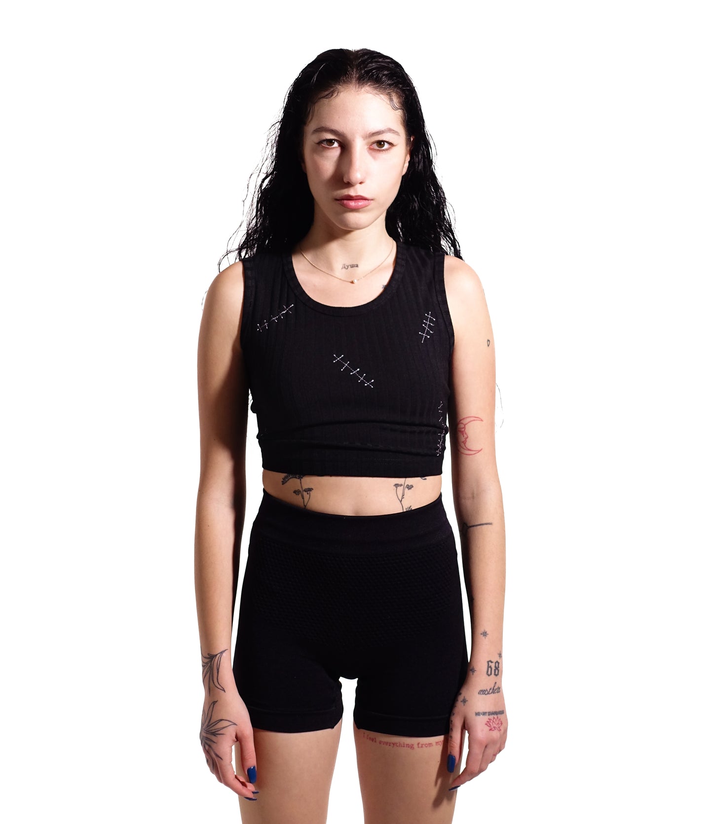 "summer24" tank top /black/