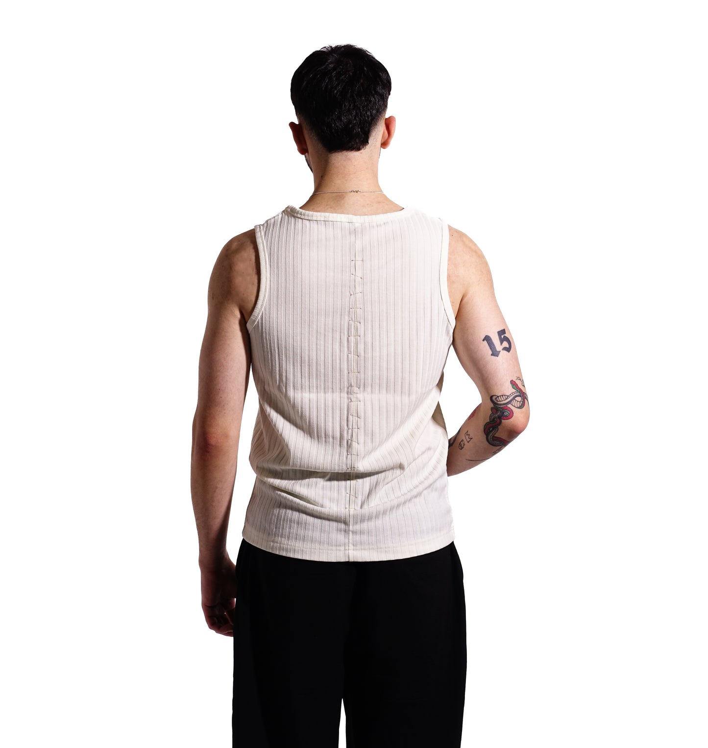 "summer24" tank top /ecru/