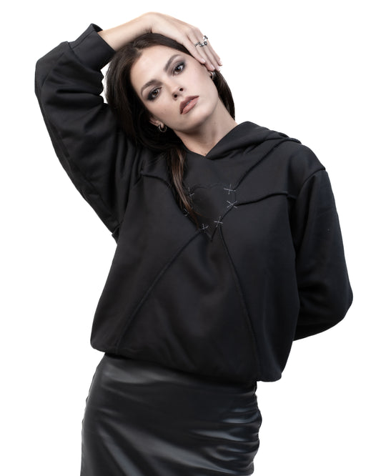 "shattered hearts" hoodie