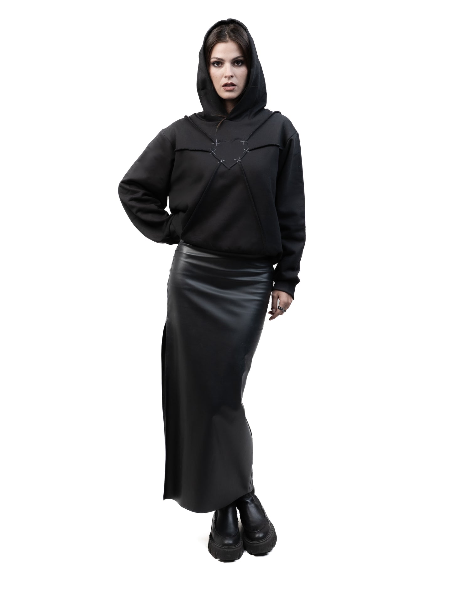 "shattered hearts" hoodie