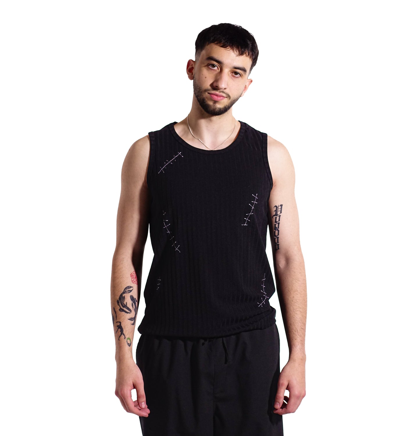 "summer24" tank top /black/